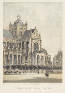 Johanneskyrkan i Den Bosch St. Janskerk på södra sidan (titel på objekt)