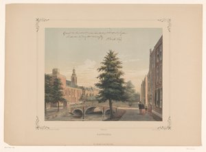 Utsikt över Rapenburg i Leiden Rapenburg (titel på objekt)