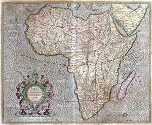 Afrika av Gerardus Mercator