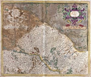 Alsace, Frankrike (gravyr av Gerardus Mercator