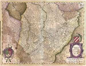 Champagne, Frankrike (gravyr av Gerardus Mercator