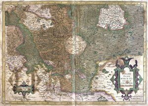 Köln, Waldeck (Hessen), Tyskland (gravyr av Gerardus Mercator