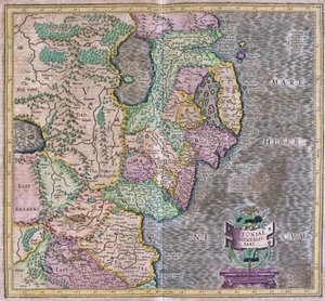 Östra Irland av Gerardus Mercator