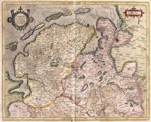 Emden och Oldenburg, Tyskland (gravyr av Gerardus Mercator