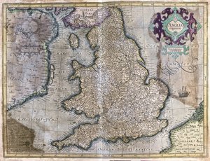 England av Gerardus Mercator
