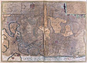 Flandern, Belgien (gravyr av Gerardus Mercator