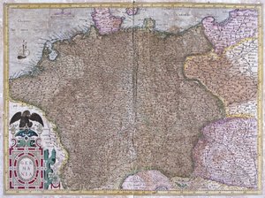 Tyskland (gravyr av Gerardus Mercator