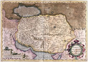 Irak och Afghanistan (gravyr av Gerardus Mercator