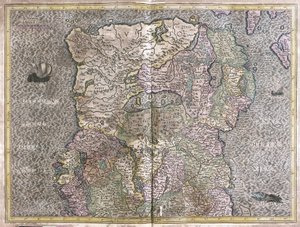 Irland av Gerardus Mercator