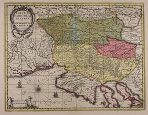 Karstia, Carniola, Histria et Windorum marchia av Gerardus Mercator
