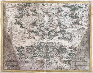 Lorraine, Frankrike (gravyr av Gerardus Mercator