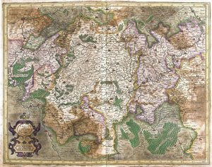 Luxemburg (gravyr av Gerardus Mercator