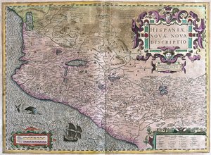 Mexiko (gravyr av Gerardus Mercator