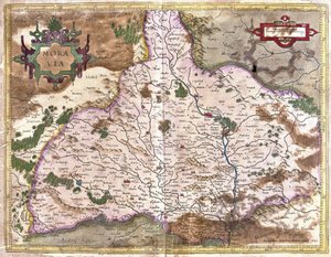 Mähren, Tjeckien (gravyr av Gerardus Mercator