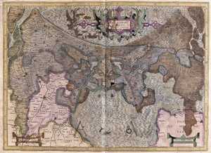 Nederländerna (gravyr av Gerardus Mercator