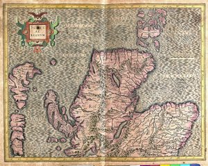 Södra Skottland, Storbritannien av Gerardus Mercator
