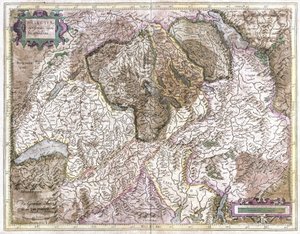 Schweiz (gravyr av Gerardus Mercator
