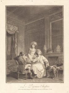 Den engelska lunchen av Geraud Vidal after Nicolas Lavreince