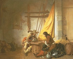 Soldater som spelar Tric-Trac, 1653 av Gerbrand van den Eeckhout