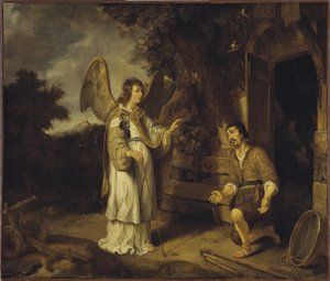 Ängeln och Gideon, 1640 av Gerbrand van den Eeckhout