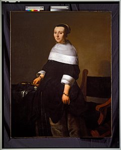 Porträtt av hans hustru