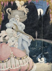 Elegant och Pierrot av Gerda Marie Frederike Wegener