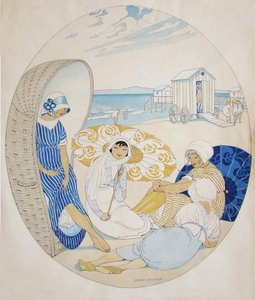 Chattar på den danska stranden av Gerda Wegener