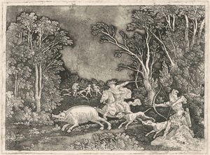 Antik galtjakt av Gerhard Janssen