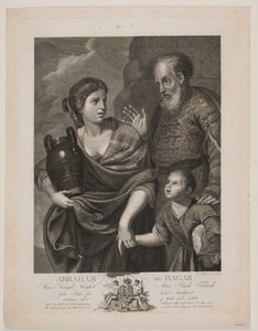 Abraham och Hagar av Gerhard Ludvig Lahde