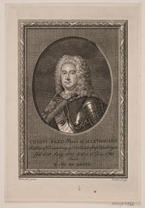 Danska: Christian Frederik Greve av Haxthausen av Gerhard Ludvig Lahde