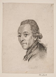 Porträtt av målaren A. Graff av Gerhard Ludvig Lahde