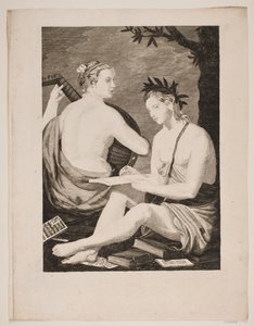 Terpsichore et Kalliope av Gerhard Ludvig Lahde
