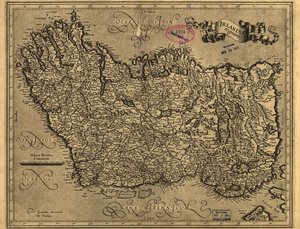 Irlandiae regnum. LOC 99446223 av Gerhard Mercator