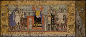 Åsmund i kungens sal av Gerhard Munthe