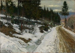 Vinter i Nittedal av Gerhard Munthe