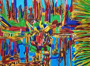 Estuario Abstracto II, .2018 (olja på duk)