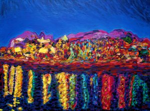 La Paz de la Noche, 2022 (olja på duk)