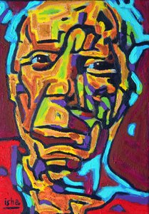San Picasso,2021,olja på duk