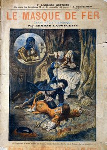 Le Masque de Fer, omslag till Edmond Ladoucettes roman som publicerades i flera delar i slutet av 1800-talet.
