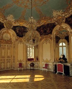 Intern arkitektur: lägenhet för prinsessan av Soubise realiserad av arkitekten Germain Boffrand (1667-1754) i Paris. av Germain Boffrand