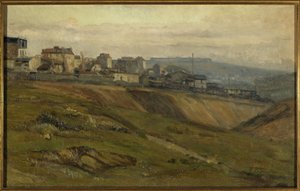 Rue du Moulin-des-Prés, omkring 1900 (olja på duk) av Germain Eugene Bonneton