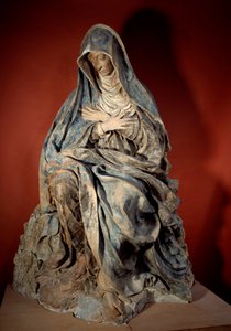 Virgin of Pain Skulptur av Germain Pilon (1535-1590) 1500-talets Paris, Louvren