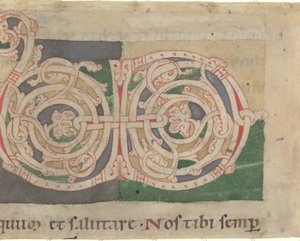Initialerna V och D av German 12th Century