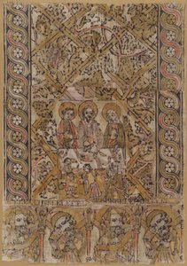 En talarstolsduk med äktenskapet i Kana av German 15th Century