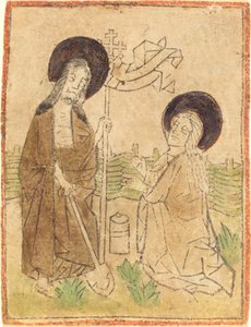 Kristus visar sig för Maria Magdalena av German 15th Century