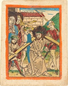 Kristus som bär korset av German 15th Century