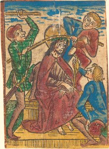Kristus krönt med törnar av German 15th Century