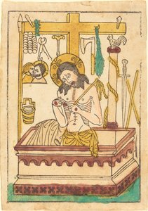 Kristus som sorgens man av German 15th Century