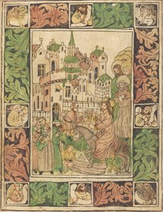 Kristi intåg i Jerusalem av German 15th Century