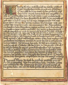 Uppmaning mot girighet av German 15th Century